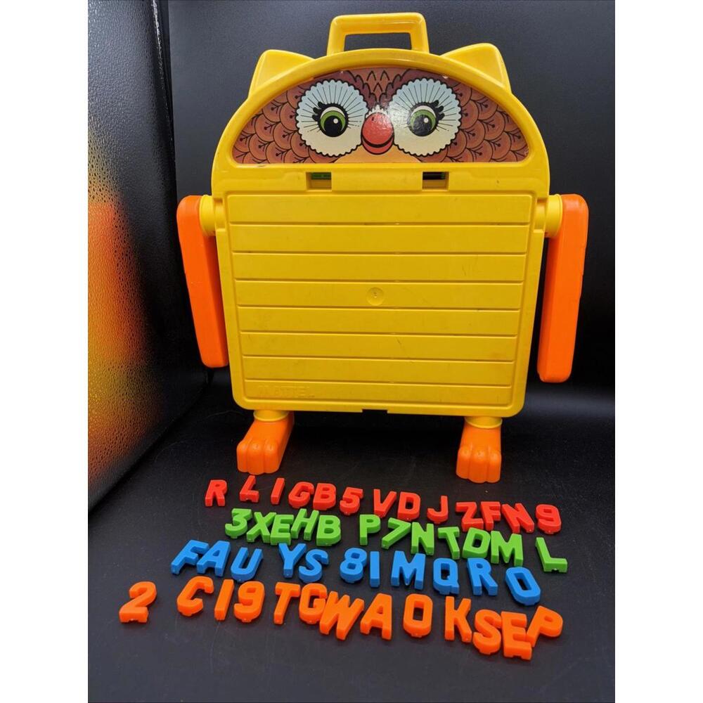 Vintage Mattel Happy Hoot Fun Desk  1978 Preschool‎ RARE w Letters/Numbers